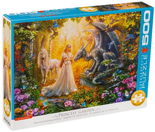 Puzzle Eurographics din 500 XL de piese - Princess' Garden, Jan Patrik