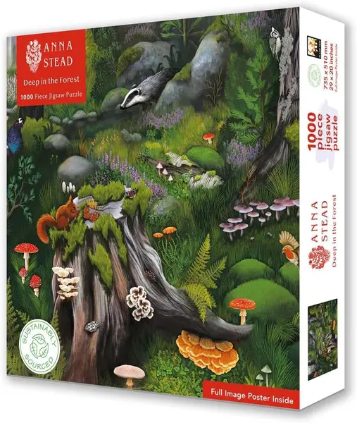 Puzzle Flame Tree din 1000 piese - Adânc în pădure