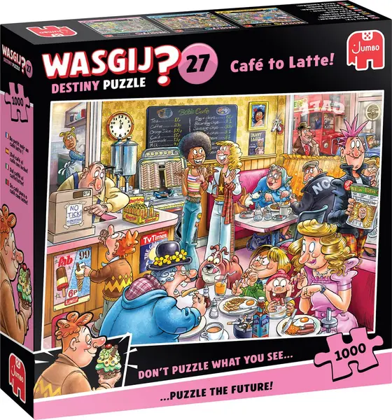 Puzzle-ghicitoare Jumbo din 1000 piese - Cafenea