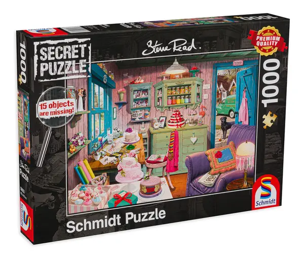 Puzzle-ghicitoare Schmidt din 1000 de piese - Camera cu delicii a bunicii, Steve Reid
