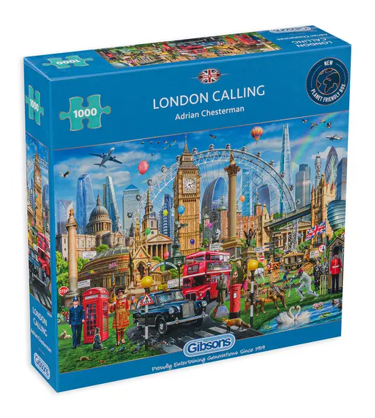 Puzzle Gibsons din 1000 de piese - London Calling, Adrian Chesterman