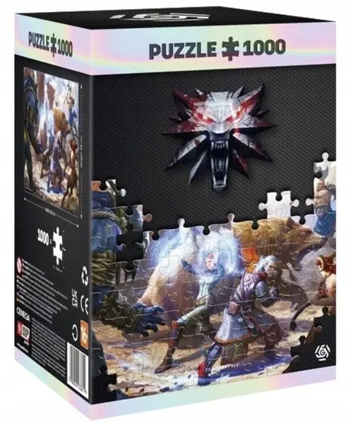 Puzzle Good Loot din 1000 de piese - Geralt din Rivia in lupta