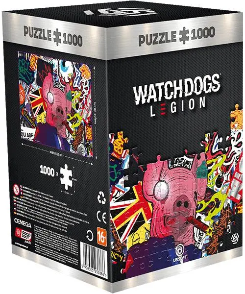 Puzzle Good Loot din 1000 de piese - Watch Dogs Legion: Pig Mask