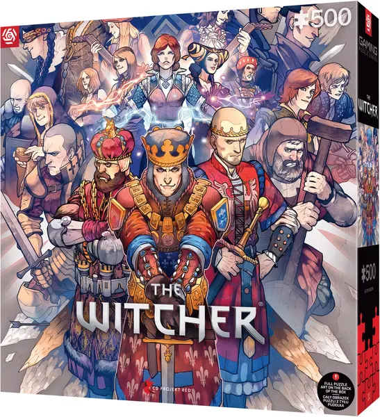 Puzzle Good Loot din 500 de piese - The Witcher: Regatele Nordului