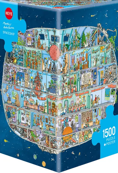 Puzzle Heye din 1500 de piese - Nava spatiala, Matthias Adolfson