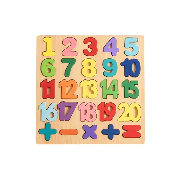 Puzzle Incastru 3D din Lemn cu 20 de Cifre - Default Title