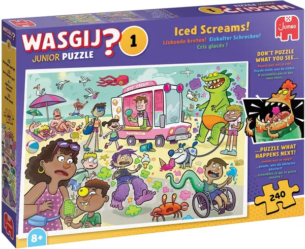 Puzzle-joc Jumbo de 240 piese - Încurcătură de înghețată