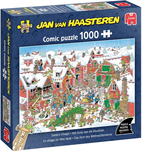 Puzzle Jumbo de 1000 piese - Satul lui Moș Crăciun