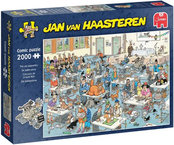 Puzzle Jumbo de 2000 piese - Expoziție cu pisici