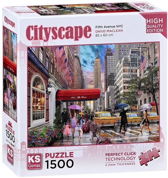 Puzzle KS Games din 1500 piese - Fifth Avenue, New York