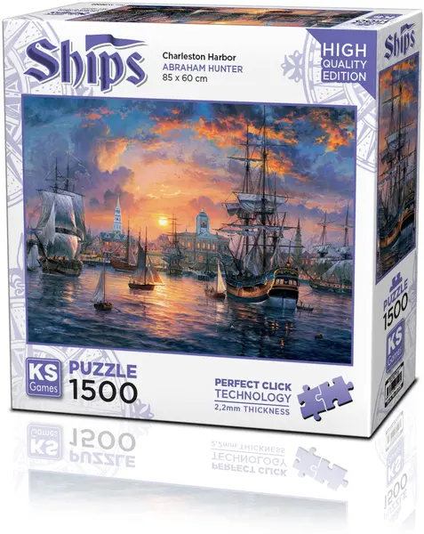 Puzzle KS Games din 1500 piese- Portul Charleston
