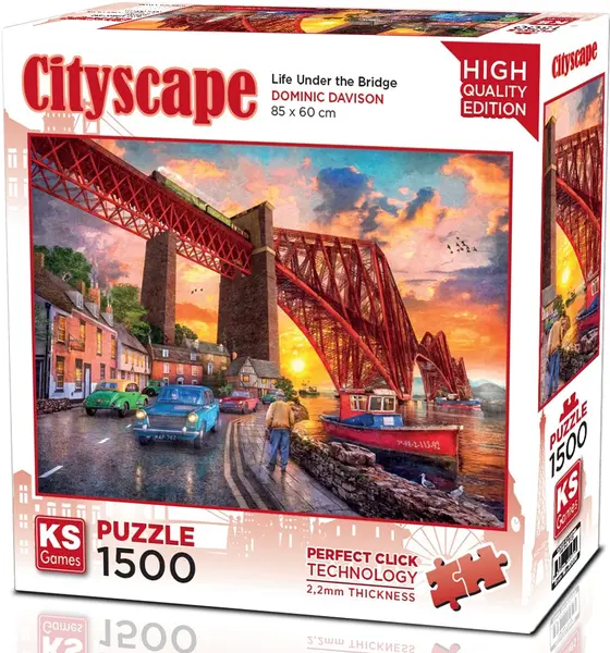 Puzzle KS Games din 1500 piese- Viața sub pod