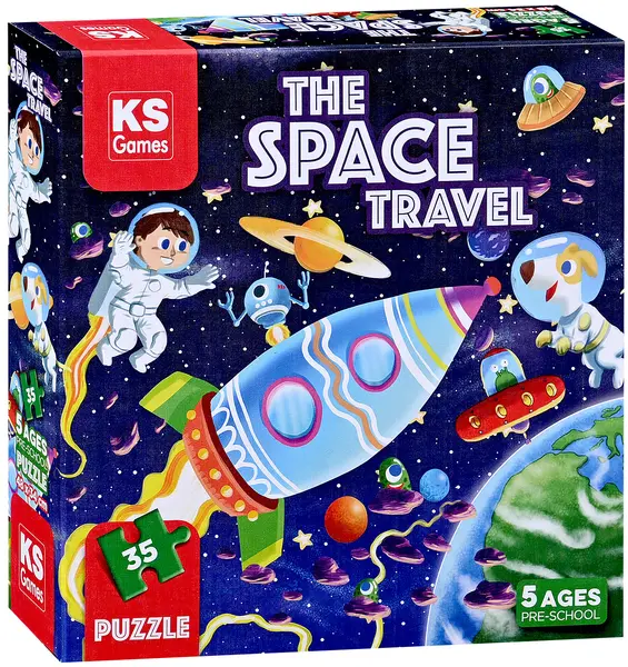 Puzzle KS Games din 35 piese- Călătorii în spațiu