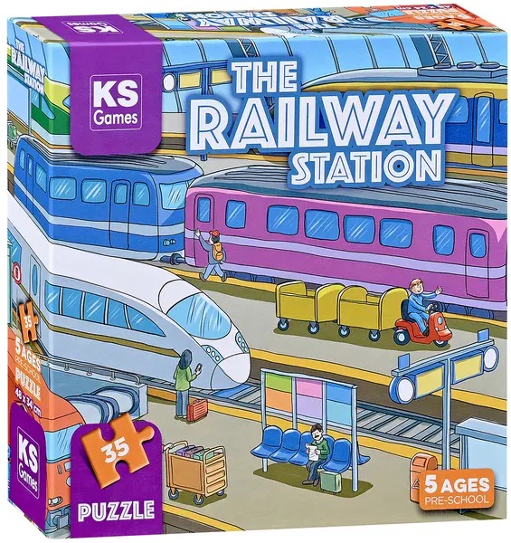 Puzzle KS Games din 35 piese- Gară
