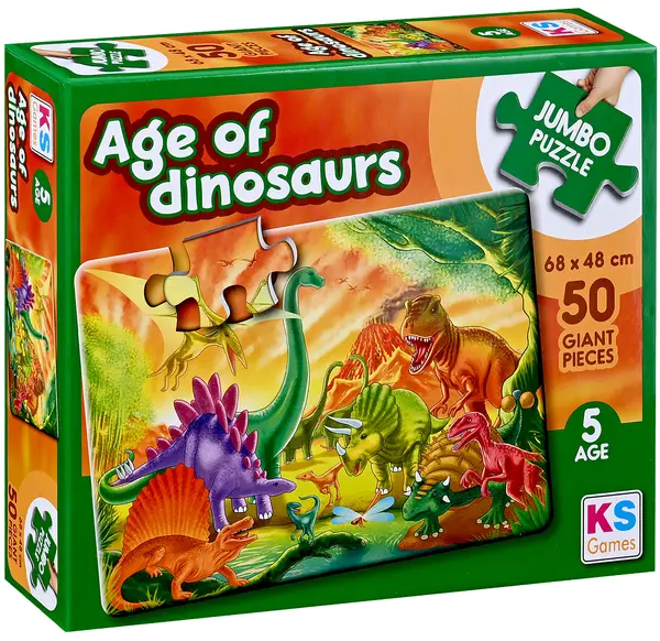 Puzzle KS Games din 50 XXL piese - Epoca dinozaurilor