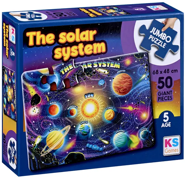 Puzzle KS Games din 50 XXL piese- Sistemul solar