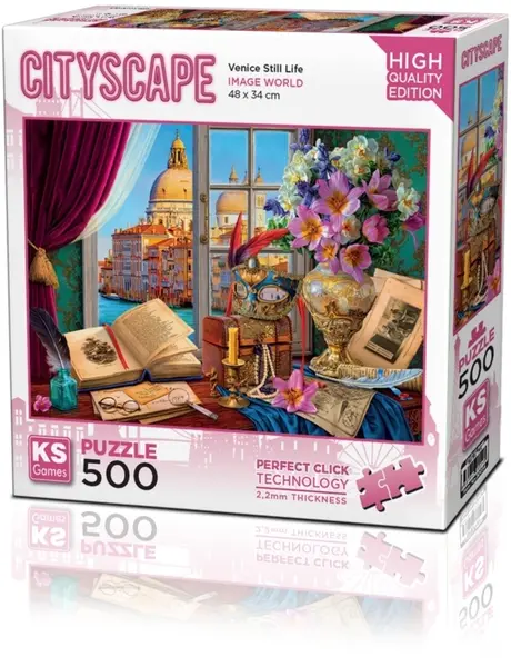 Puzzle KS Games din 500 piese - Natură statică venețiană