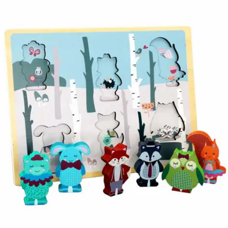 Puzzle lemn - Forest Friends