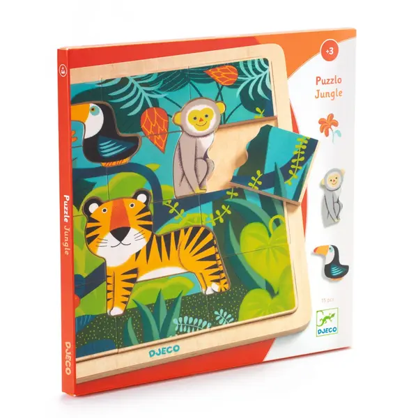 Puzzle lemn Jungla Djeco