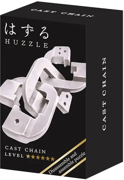 Puzzle logic metalic Hanayama - Mini Huzzle Cast Chain, silver