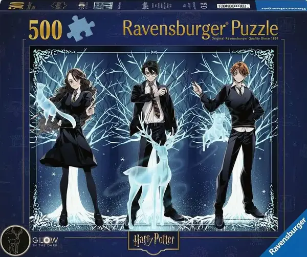 Puzzle luminos Ravensburger din 500 piese - Harry Potter: Expecto Patronum