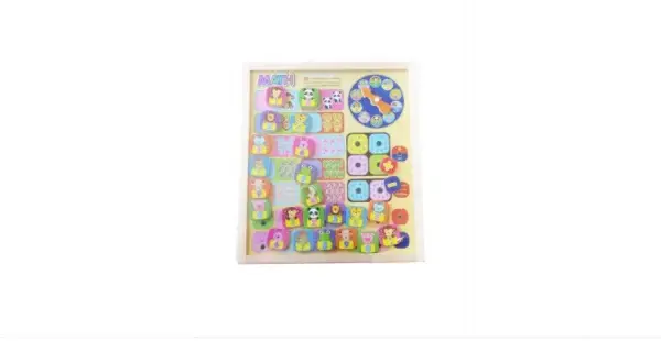 Puzzle magnetic, 24 piese, Cat este ceasul?