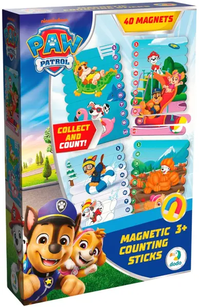 Puzzle magnetic Dodo 4 în 1 - Patrula Cățelușilor: Anotimpuri