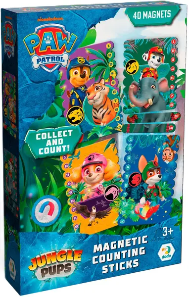 Puzzle magnetic Dodo 4 în 1 - Patrula Cățelușilor: În junglă