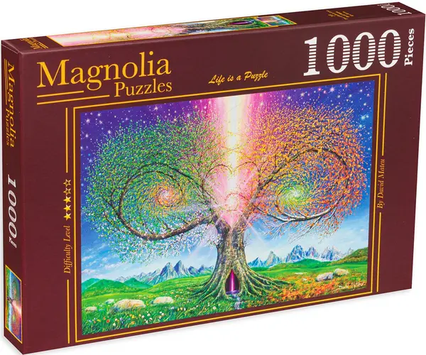 Puzzle Magnolia din 1000 de piese - Pomul iubirii