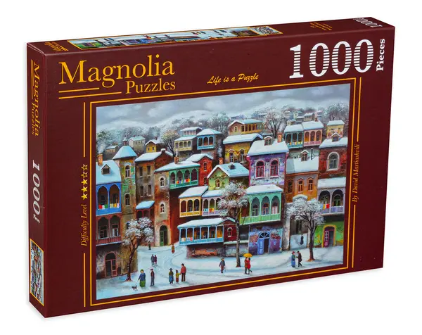 Puzzle Magnolia din 1000 de piese - Zapada in Tbilisi