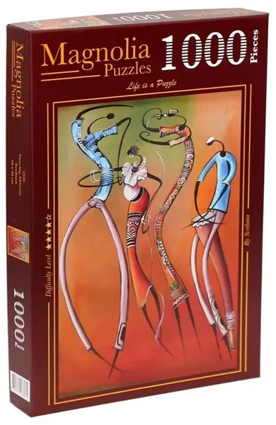 Puzzle Magnolia din 1000 piese - Africani dansatori