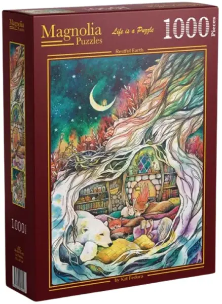 Puzzle Magnolia din 1000 piese - Pământ pașnic