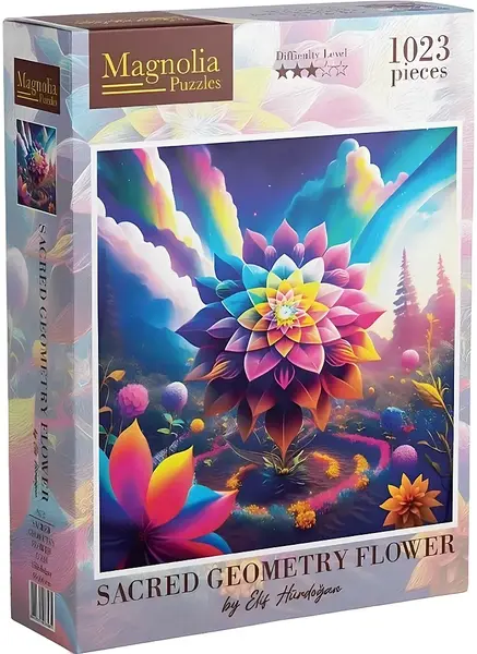 Puzzle Magnolia din 1023 piese - Floare neobișnuită