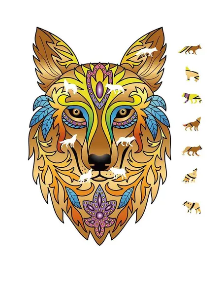Puzzle - Mandala - The Wolf | Logica Giochi