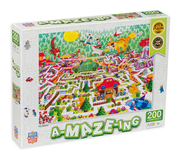Puzzle Master Pieces din 200 de piese - Blocuri de jucărie