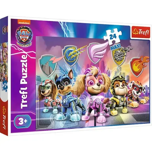 Puzzle Maxi Trefl Paw Patrol, Cateii in actiune, 24 piese