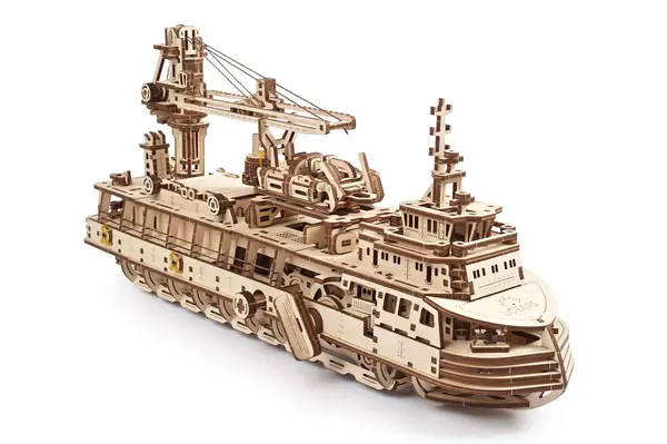 Puzzle mecanic - Nava de cercetare | Ugears