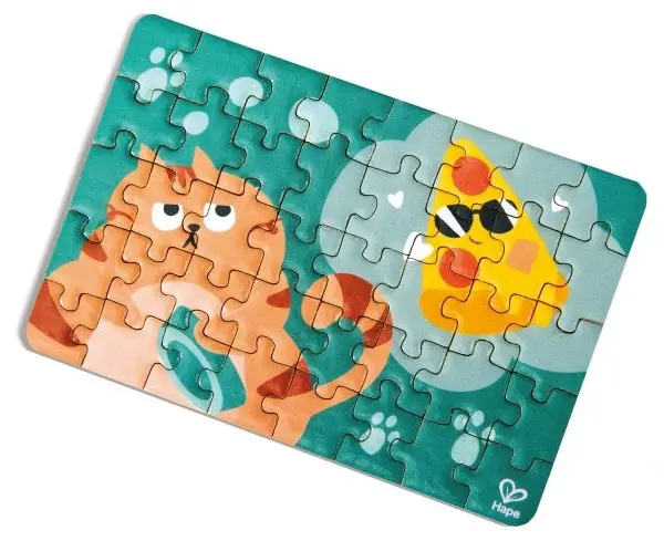 Puzzle mini pentru copii pentru drum Hape - 40 piese, sortiment