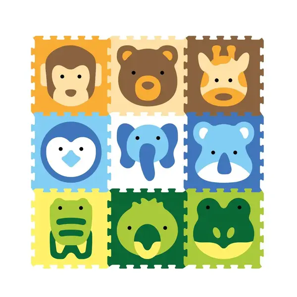 Puzzle Moale cu Animale 9 piese