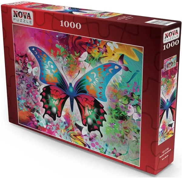 Puzzle Nova puzzle din 1000 de piese - Fluture colorat