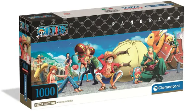 Puzzle panoramic Clementoni din 1000 de piese - One Piece