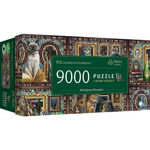 Puzzle panoramic Trefl din 9000 piese - Facatori de minuni cu mustata