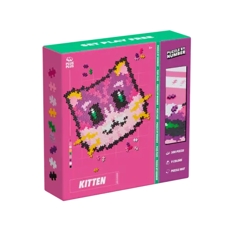 Puzzle pe numere Plus-Plus, 500 piese, Pisicuta