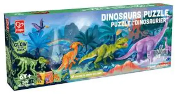 Puzzle pentru copii 200 piese - Dinozauri | Hape