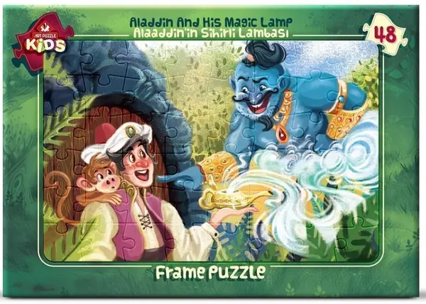 Puzzle pentru copii Art Puzzle din 48 de piese - Aladdin și lampa magică