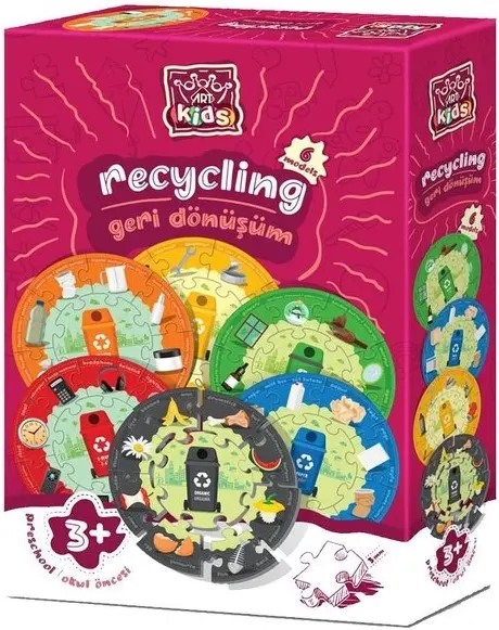 Puzzle pentru copii Art Puzzle din 54 de piese - Să învățăm să reciclăm