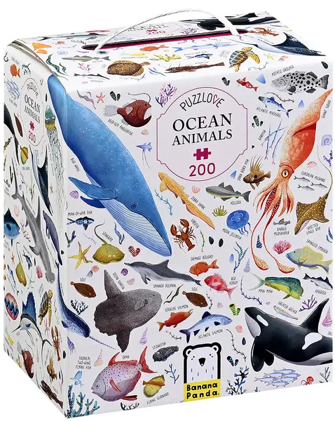 Puzzle pentru copii Banana Panda din 200 de piese - Animale din ocean