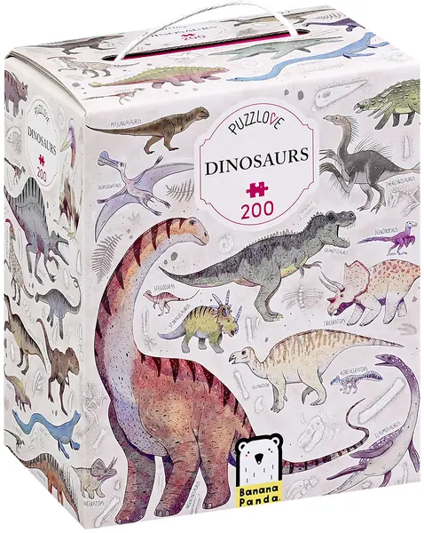 Puzzle pentru copii Banana Panda din 200 de piese - Dinozauri
