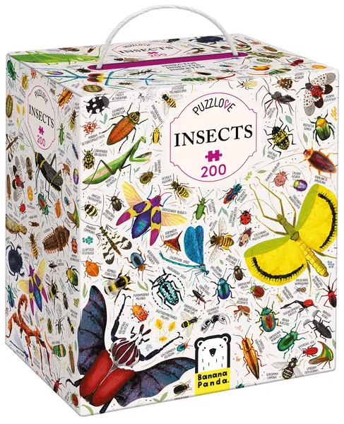 Puzzle pentru copii Banana Panda din 200 de piese - Insecte