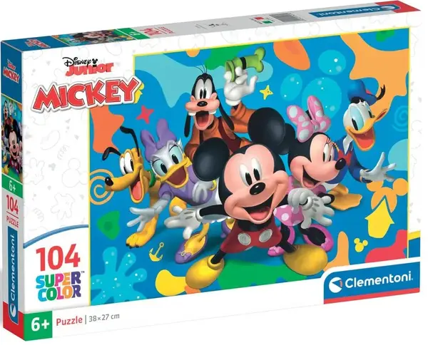 Puzzle pentru copii Clementoni din 104 piese - Disney Mickey și Prietenii